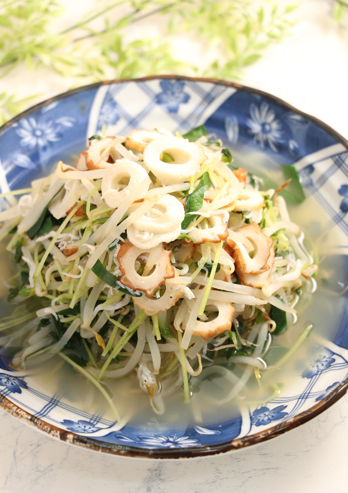 ほったらかし！豆苗もやしの白だし煮-レシピのメイン写真
