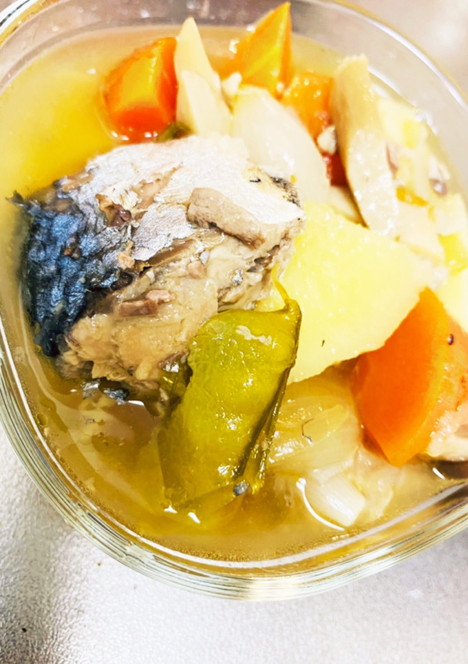 サバじゃが　鯖缶　新じゃが　新玉　QC-レシピのメイン写真