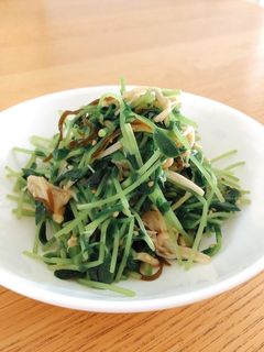 豆苗とえのきの塩昆布ナムル-レシピのメイン写真