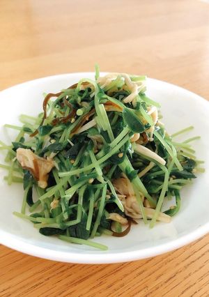 豆苗とえのきの塩昆布ナムル-レシピのメイン写真