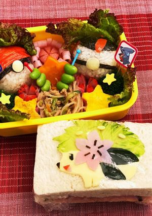 シェイミ　ポケモン　キャラ弁-レシピのメイン写真