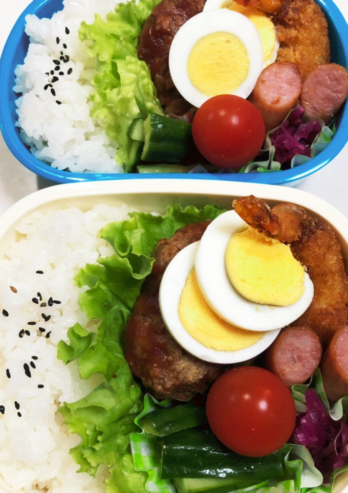 中学生と小学生のお弁当　-レシピのメイン写真