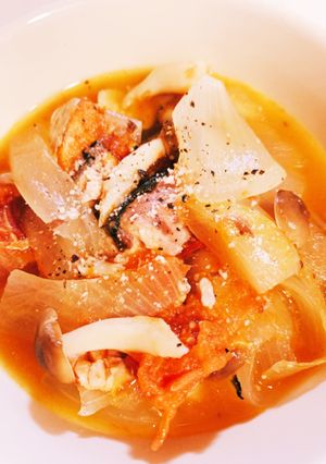 無水鍋de簡単♪鯖のトマト煮-レシピのメイン写真
