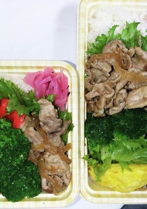 【夫婦弁当224】生姜焼きとポテサラ-レシピのメイン写真