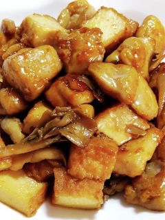 鶏もも肉と厚揚げのさっぱり炒め-レシピのメイン写真