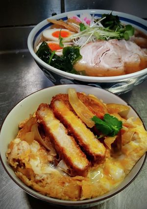 かつ丼&ラーメン〜❨(@≧↺≦@)❩wノ-レシピのメイン写真