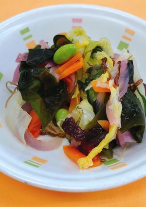 赤たまねぎの海藻サラダ☆給食メニュー-レシピのメイン写真