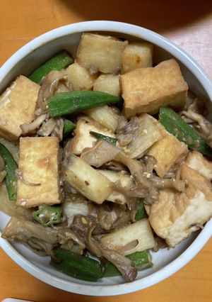 お箸が進む♪長芋とオクラの味噌バター炒め-レシピのメイン写真