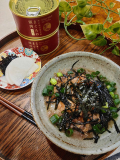 まぐろの頭肉お茶漬け-レシピのメイン写真