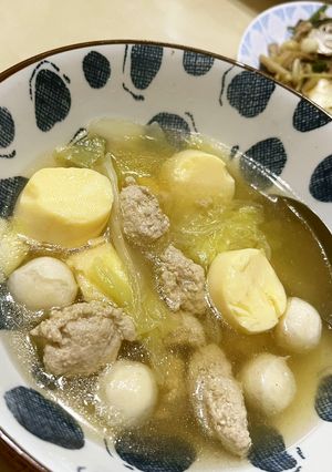 辛くない！お勧めしたい！タイ式豆腐スープ-レシピのメイン写真