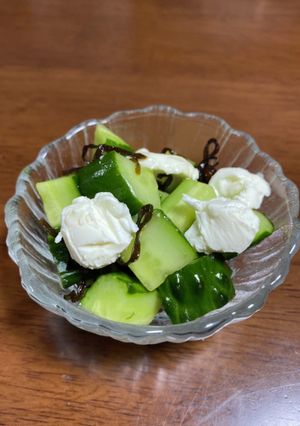 きゅうりとクリチの塩昆布和え-レシピのメイン写真
