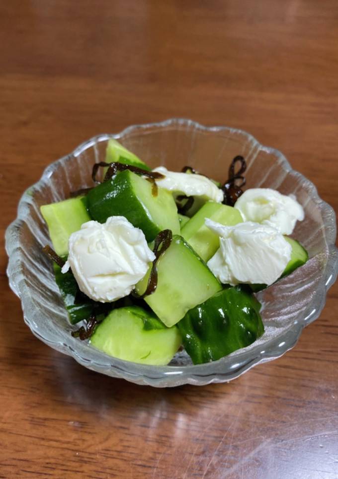 きゅうりとクリチの塩昆布和え-レシピのメイン写真