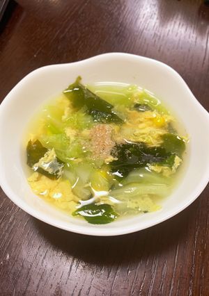 キャベツ卵スープ-レシピのメイン写真