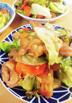 キャベツと豚肉のショウガ炒め-レシピのメイン写真