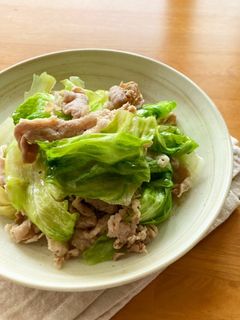 *超速*豚こまとレタスの塩ダレ炒め*-レシピのメイン写真
