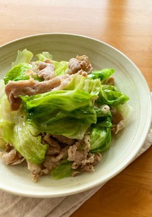 ＊超速＊豚こまとレタスの塩ダレ炒め＊-レシピのメイン写真