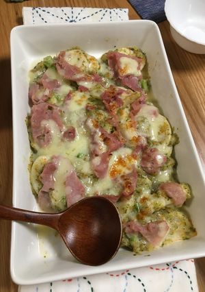 人参の葉のポタージュからの蕪のグラタン-レシピのメイン写真