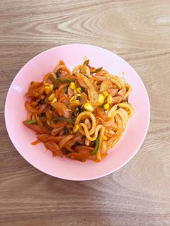 うどんナポリタン-レシピのメイン写真