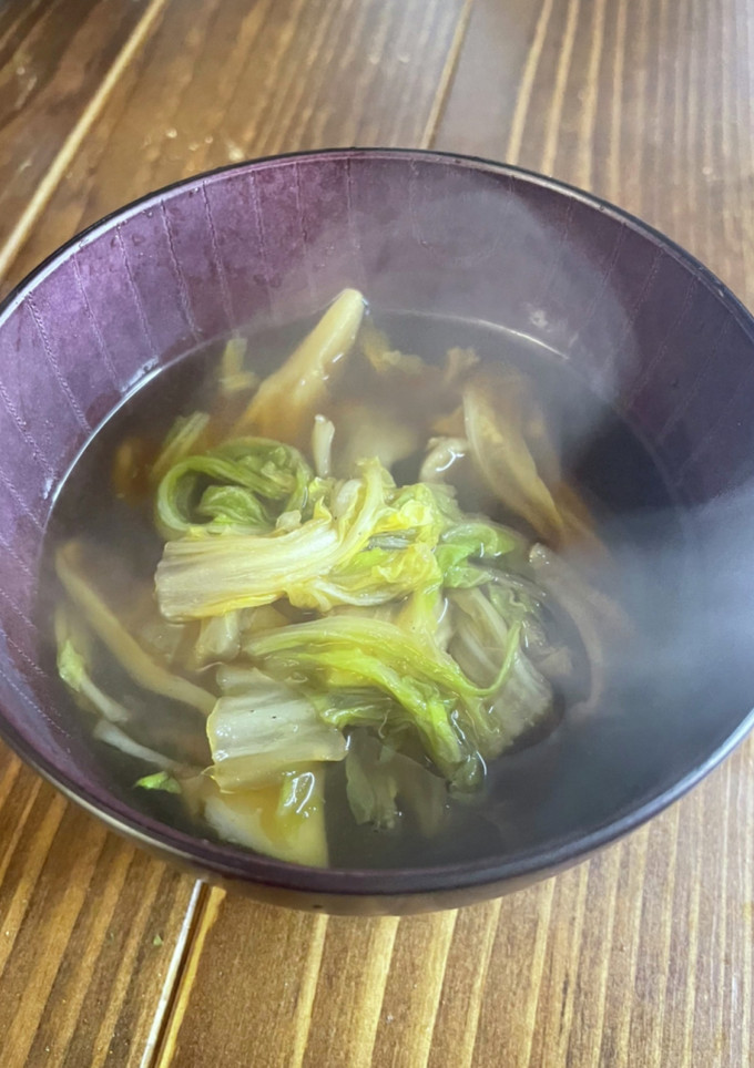 舞茸と白菜の韓国風ダイエットスープ-レシピのメイン写真