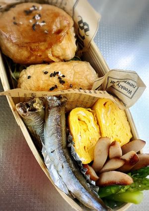 肉巻きおにぎり弁当-レシピのメイン写真