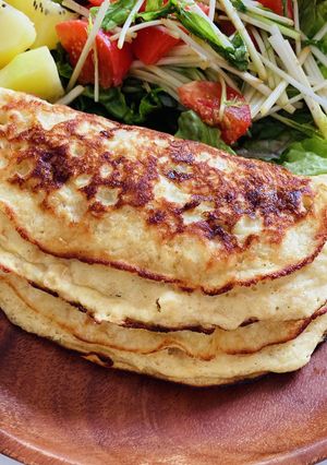 ふわふわ！オートミールバナナパンケーキ-レシピのメイン写真