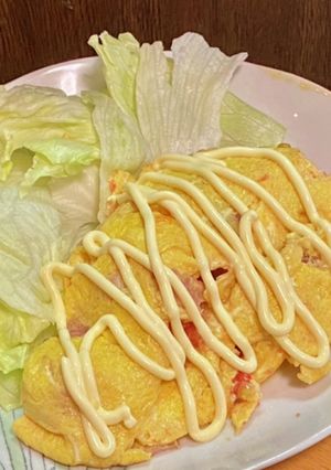 トマトとベーコンのオムレツ-レシピのメイン写真