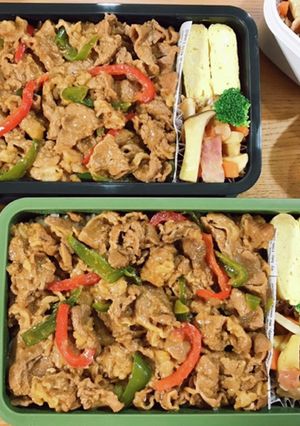 牛カルビ丼弁当 22/5.27-レシピのメイン写真