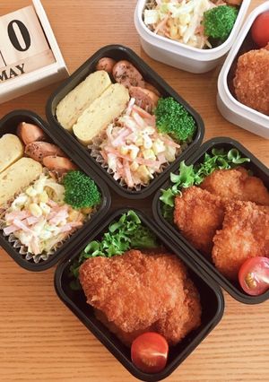 鶏胸肉チキンカツ弁当 22/5.30-レシピのメイン写真