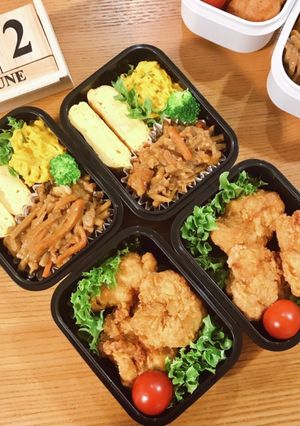 鶏唐揚げ弁当 22/6.2-レシピのメイン写真