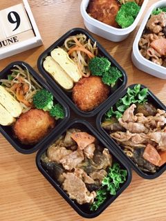 豚こまと茄子の味噌炒め弁当 22/6.9-レシピのメイン写真