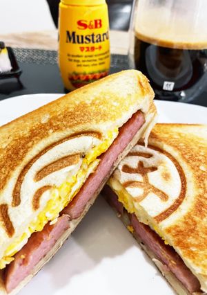 カリじゅわスパムのホットサンド-レシピのメイン写真