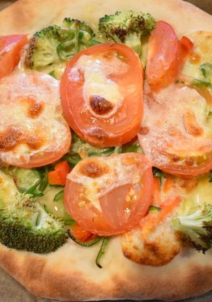 手作り夏野菜ピザ(ソフト生地)-レシピのメイン写真