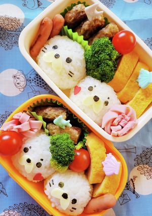 キャラ弁☆早楽！可愛いアザラシ弁当☆-レシピのメイン写真