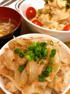 お助け!豚もやし丼ぶり-レシピのメイン写真