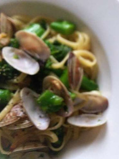 アサリと菜の花のオイルパスタ-レシピのメイン写真