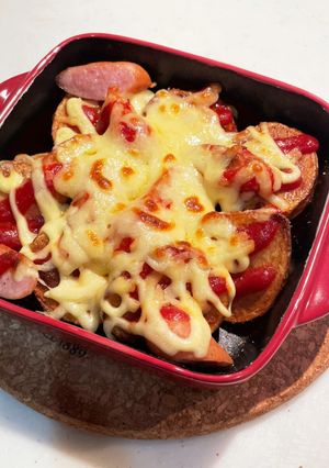 揚げこじゃかのカレーケチャマヨチーズ焼き-レシピのメイン写真