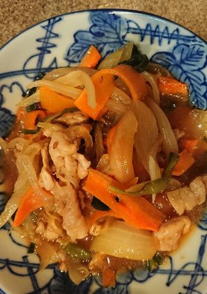 豚肉と野菜の焼き肉ポン酢炒め-レシピのメイン写真