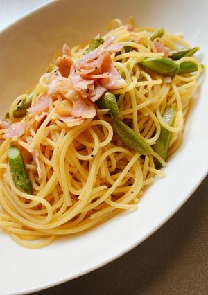 アスパラとベーコンのペペロンチーノ!!-レシピのメイン写真