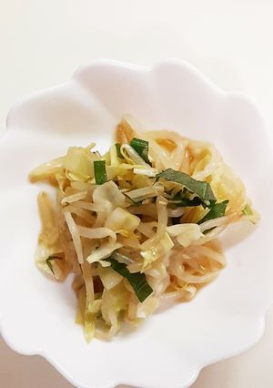 もやしとキャベツと大葉のポン酢あえ-レシピのメイン写真