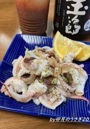酒好き主人のおつまみ④いかげそバター焼き-レシピのメイン写真