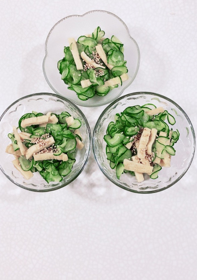 きゅうりと油揚げの酢の物-レシピのメイン写真