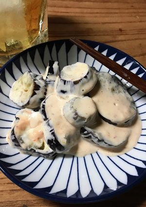 なすのピリ辛・豆板醤ラー油マヨネーズ和え-レシピのメイン写真