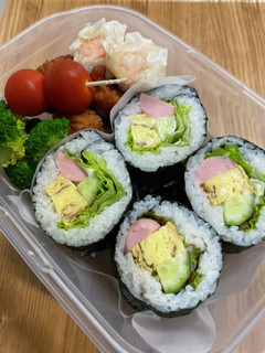 中1女子弁当アスメシ25☆サラダ巻き-レシピのメイン写真