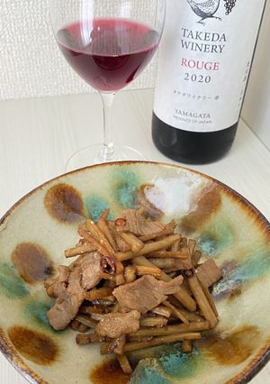 ごぼうと豚肉のきんぴら-レシピのメイン写真