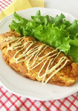 納豆オムレツ　たんぱく質21ｇ-レシピのメイン写真