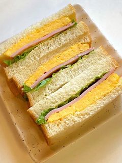 甘い玉子焼きの辛子マヨサンド-レシピのメイン写真