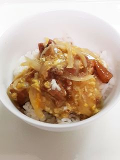 焼鳥缶でお手軽親子丼-レシピのメイン写真