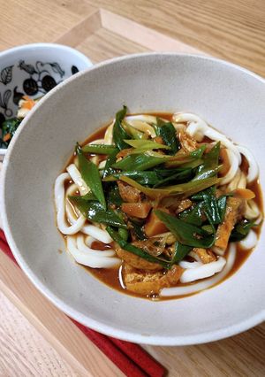 九条ねぎとおあげのカレーうどん-レシピのメイン写真