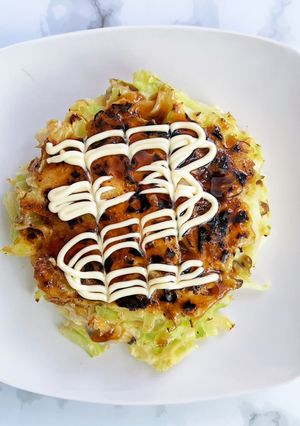 米粉でふわもちのヘルシーお好み焼き-レシピのメイン写真