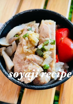 キャンプ飯 鶏もも肉の炊込みご飯-レシピのメイン写真